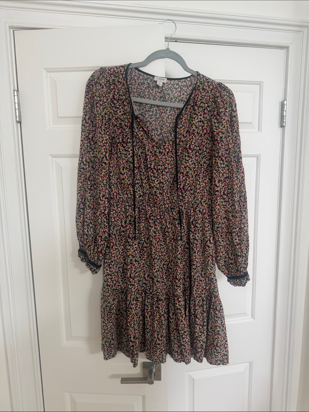 J. Crew Floral Tiered dress Size 8
